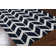 Robby Chevron Handwoven Wool Black/Cream Area Rug