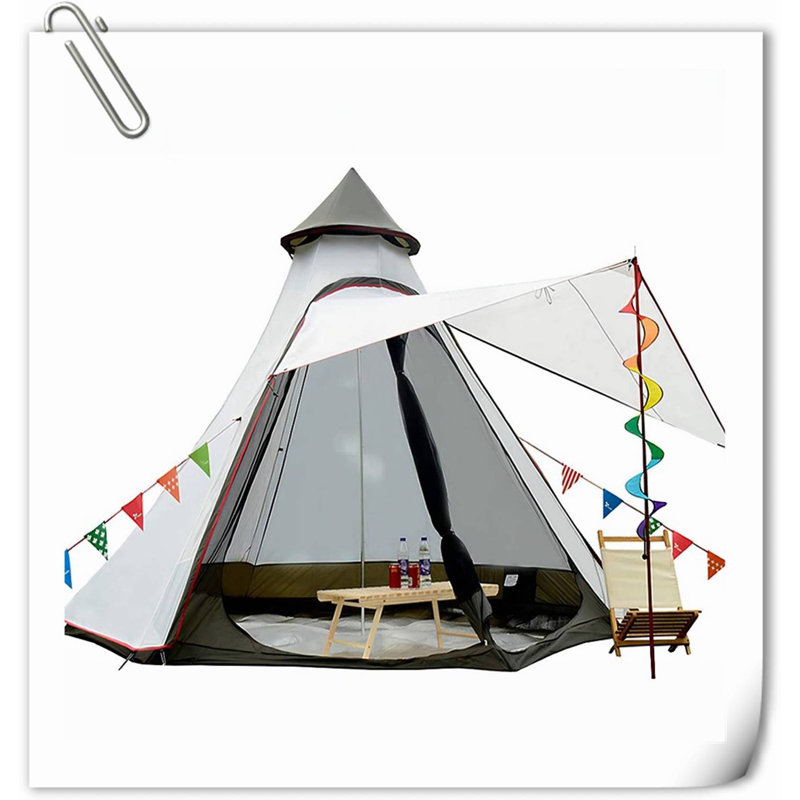 White Ultralight 6-Person Four-Season Dome Tent with Carry Bag