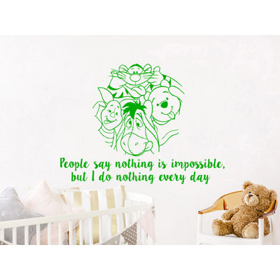 Décalcomanie murale winnie classic the pooh