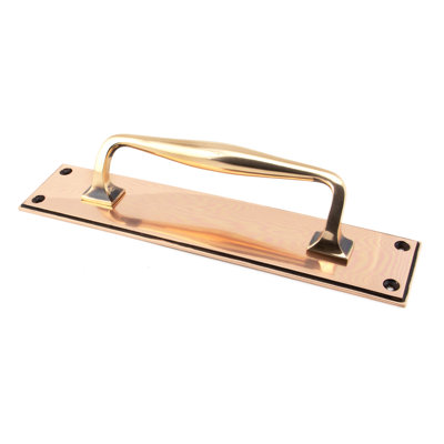 300mm Art Deco Pull Handle on Backplate