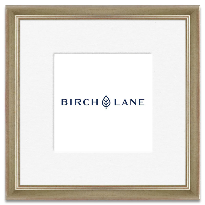 Wood Picture Frame with Mat, Silver, 18" x 24"