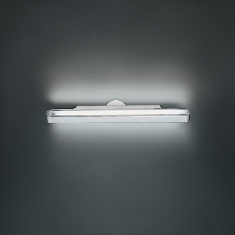 Sleek Silver 48" LED Dimmable Wall Light with Adjustable Angles
