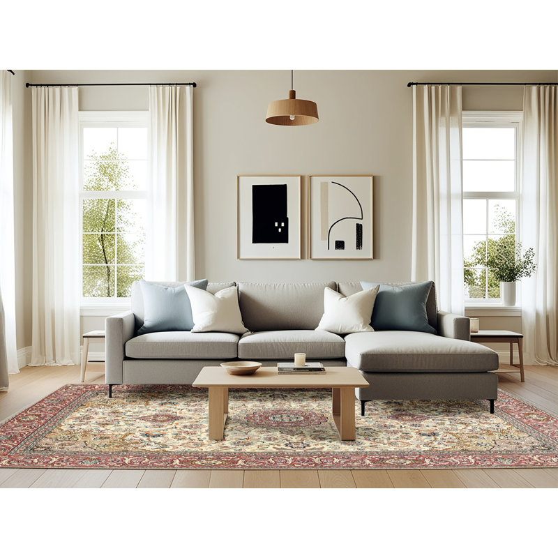 Murtaza Oriental Indoor Rug, Rectangle 6' x 9'