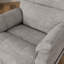 Fauteuil relevable moelleux en tissu colombe Lucie