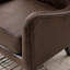 Fauteuil d'appoint rembourré à dossier haut en polyuréthane l 28 po