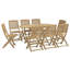 Acacia Solid Wood Patio Dining Set-1924769420