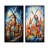 Colorful Windmill Village I - Wind Turbines Wall Decor Set Of 2-2140061849-2140061853
