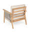 Ensemble de conversation modulaire d'extérieur 4 pièces en bois d'acacia et corde