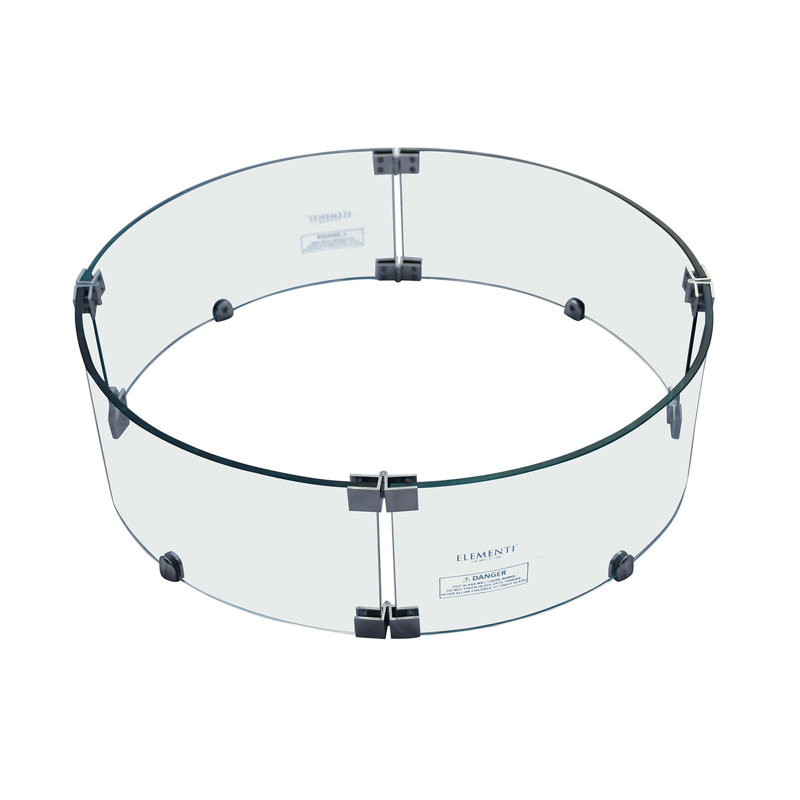 Elementi 30" Round Fire Pit Flame Guard
