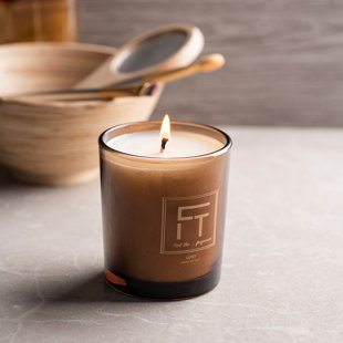 Lust Scented Designer Candle with Glass Holder