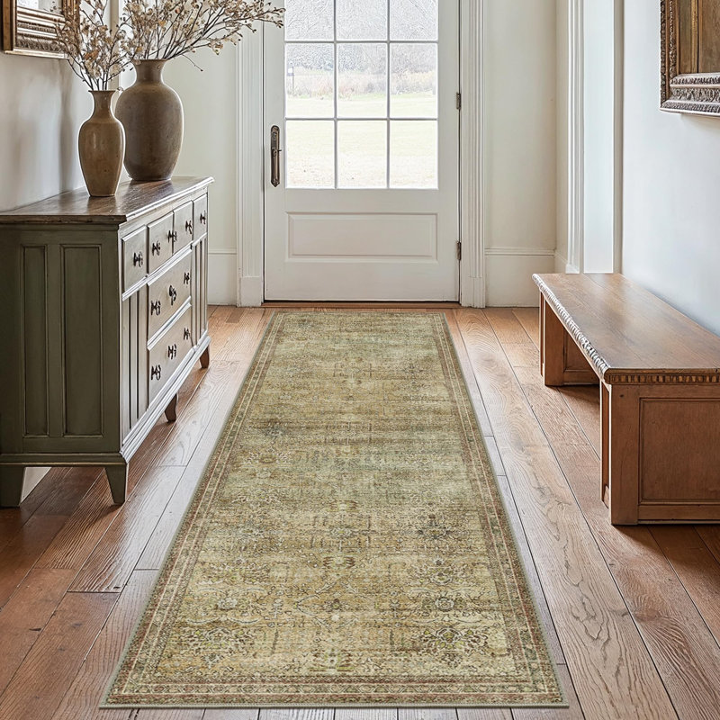 Tapis oriental Royalston Performance, Tapis de couloir de 2 pi x 7 pi