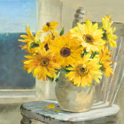 " Sunflowers By The Sea Light " by Danhui Nai