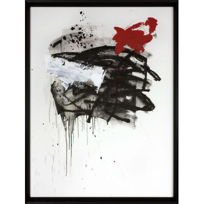 Robert Robinson " Abstract With Pink And Red " by Robert Robinson