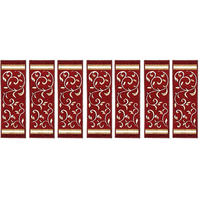 Tapis d'escalier rouge