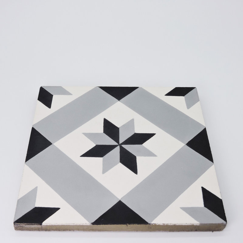 Kotoubia 8" x 8" Cement Patterned Wall & Floor Tile