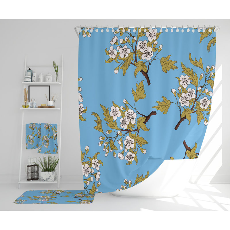 Nedenia Polyester Shower Curtain Set