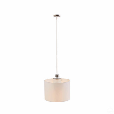 Luminaire suspendu en métal Pacific avec abat-jour tambour