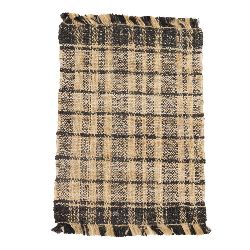 Tapis moderne en jute tissé à plat 2X3 Alsen