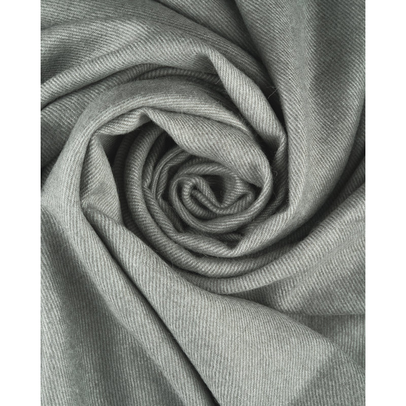 Iron Ore Gray Organic Wool Baby Throw Blanket