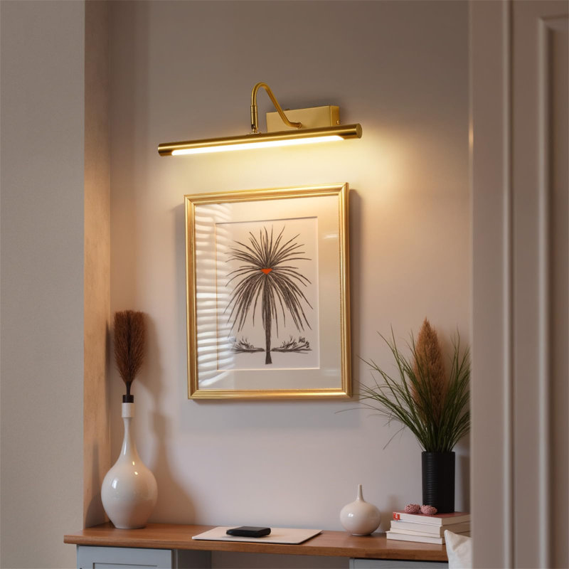 Dimmable LED Wall Mount Picture Light, Rose Gold
