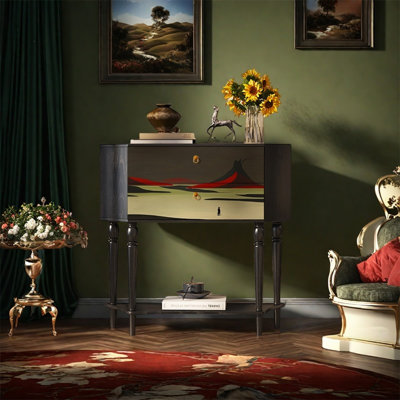 Armoire de rangement en pin massif avec tiroirs lisses