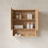 Armoire de salle de bain murale rayée de 26 po avec portes, tablette et compartiment de rangement ouvert au-dessus de la toilette