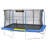 JumpKing 10 x 14 Foot Enclosed Rectangular Trampoline with G3 Pole