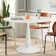 Birchard 4 - Person Dining Table Sets With 35'' Round Table & 4 Upholstered Rattan Chairs