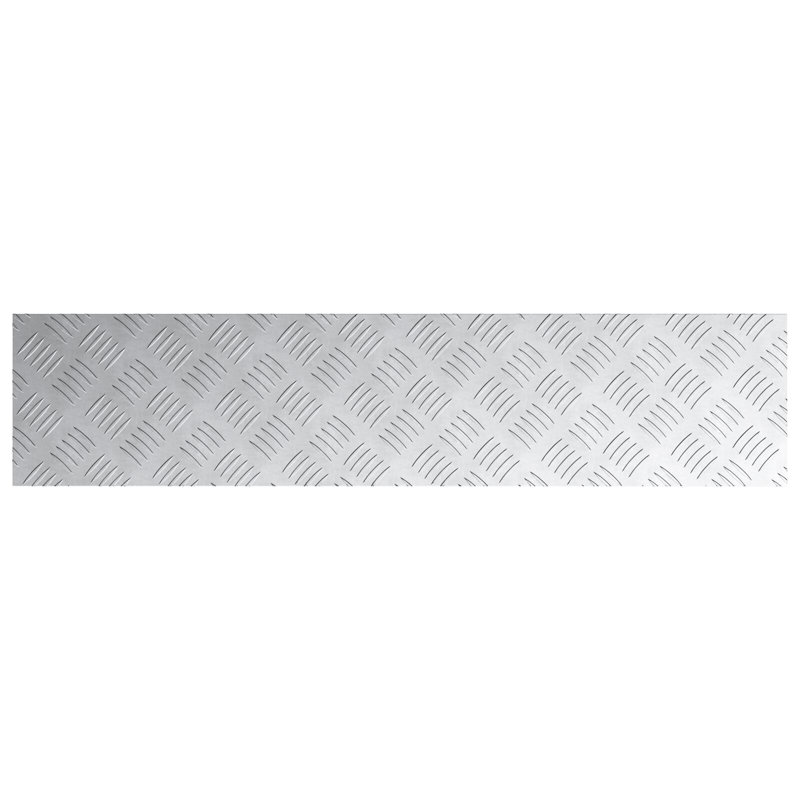 Silver Aluminium Stair Treads Rectangular, Rectangle 20cm x 90cm