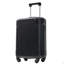 Valise de transport rigide de 20 pouces, valise légère en ABS durable avec roulettes pivotantes, verrou TSA intégré, 2 cubes de rangement, noir