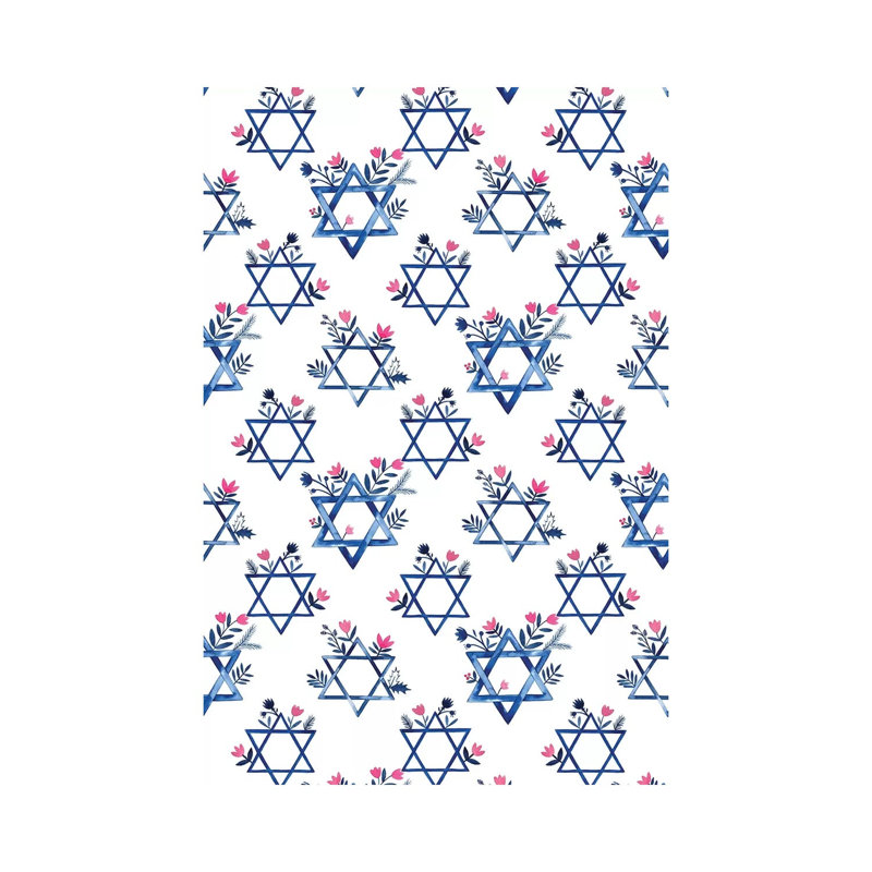 Collection de boho Hanoukka E par Grace Popp-impression d’art graphique, Pas de tapis, H 40 po x l 26 po x P 1,5 po