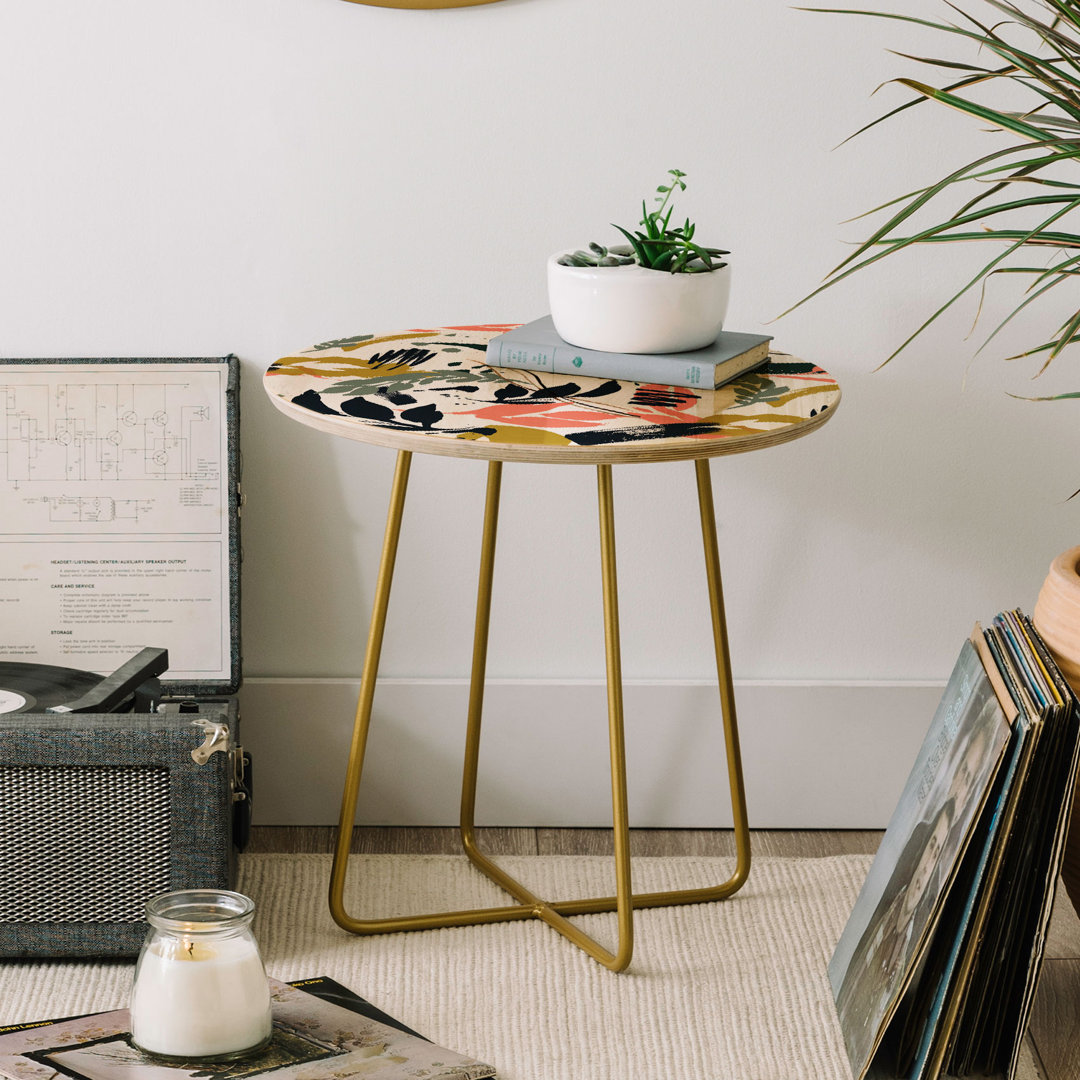 Solid Wood Top End Table East Urban Home