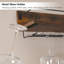 Open Shelving Wine Bottle Rack Brown
