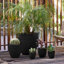 Jardinière intérieure / extérieure en plastique recyclé Dayton avec soucoupe attachée-1268043353-1215370455