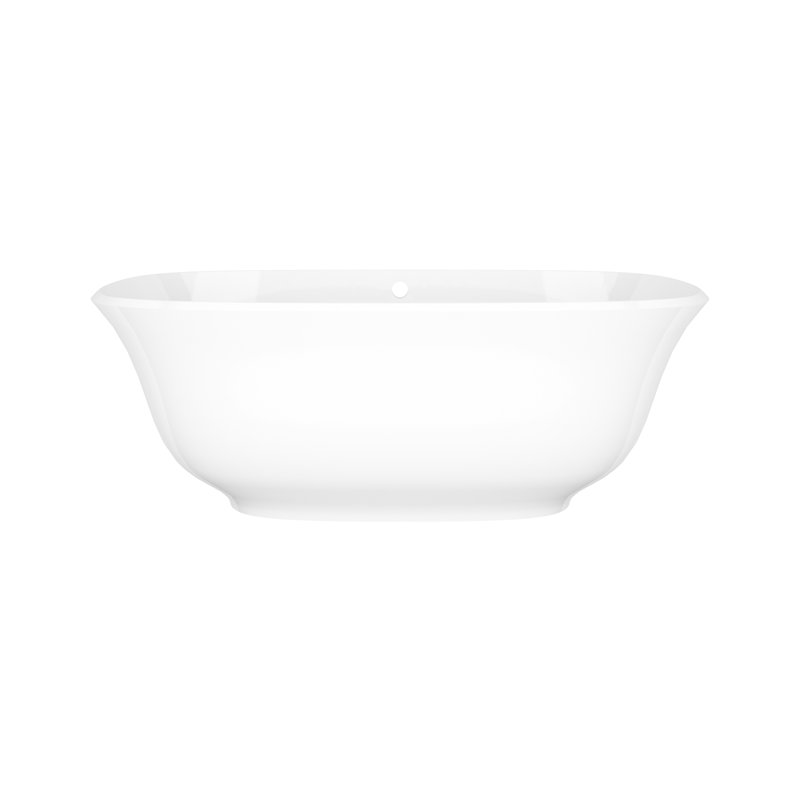 Amiata 65"x 32" Freestanding Soaking Bathtub, Englishcast White