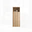 Armoire latérale flottante pour salle de bain en chêne brut, fixation murale pour petits espaces, assemblage facile, solution de rangement durable et élégante