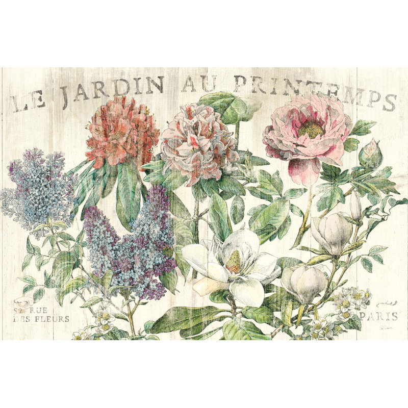 Le Jardin Printemps, H 32 po x l 48 po