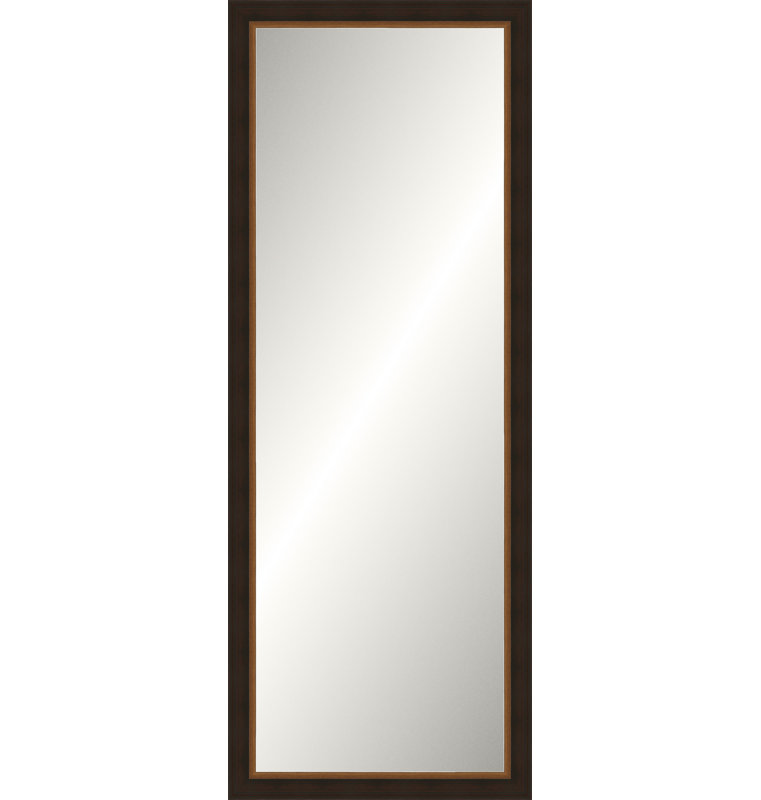 Espresso Old World Mirror, Slim Leaner