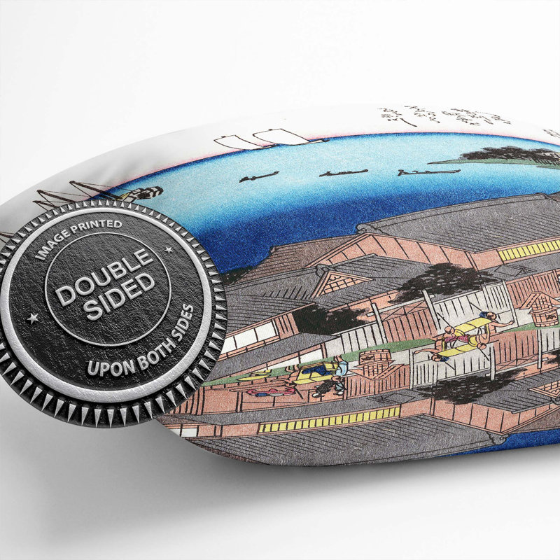 Boats At Sunset Square Throw Cushion, 55cm H x 55cm W x 20cm D