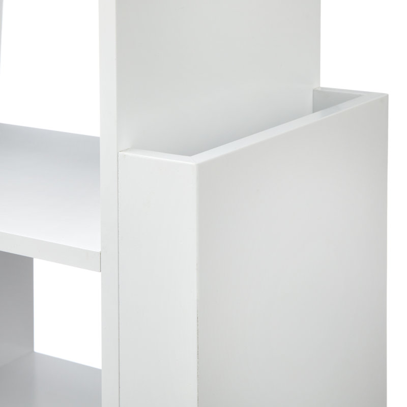 Beckley Geometric Bookcase, White