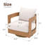 Chaise de patio d'extérieur pivotante avec coussins-122570630