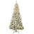 7.5ft High Pre-Lit Artificial Christmas Tree with Snowflake Branches, LED Lights