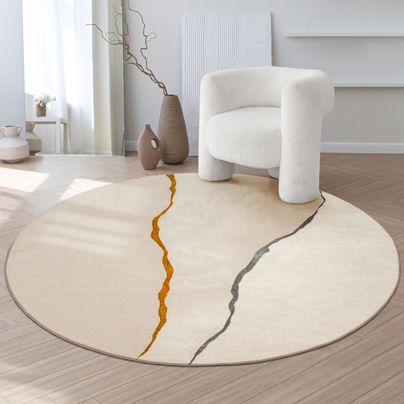 Audey Abstract Area Rug, Round 200cm