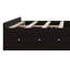 Base de lit plateforme en bois avec support en lattes de bois et 6 tiroirs-245440056