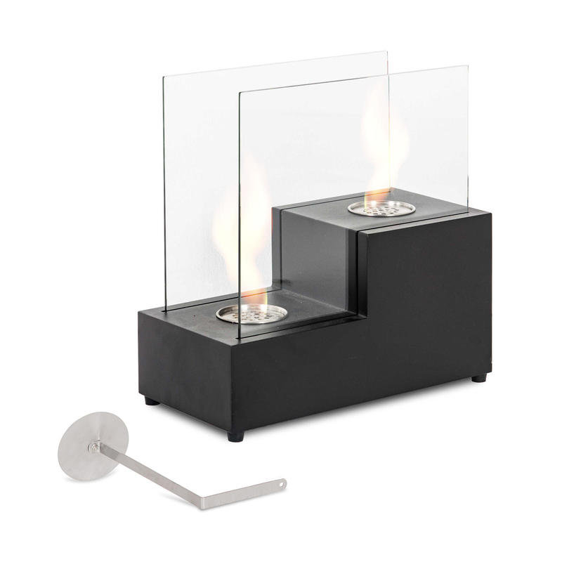 Julia Metal Bio-Ethanol Tabletop Fireplace with Flame Guard