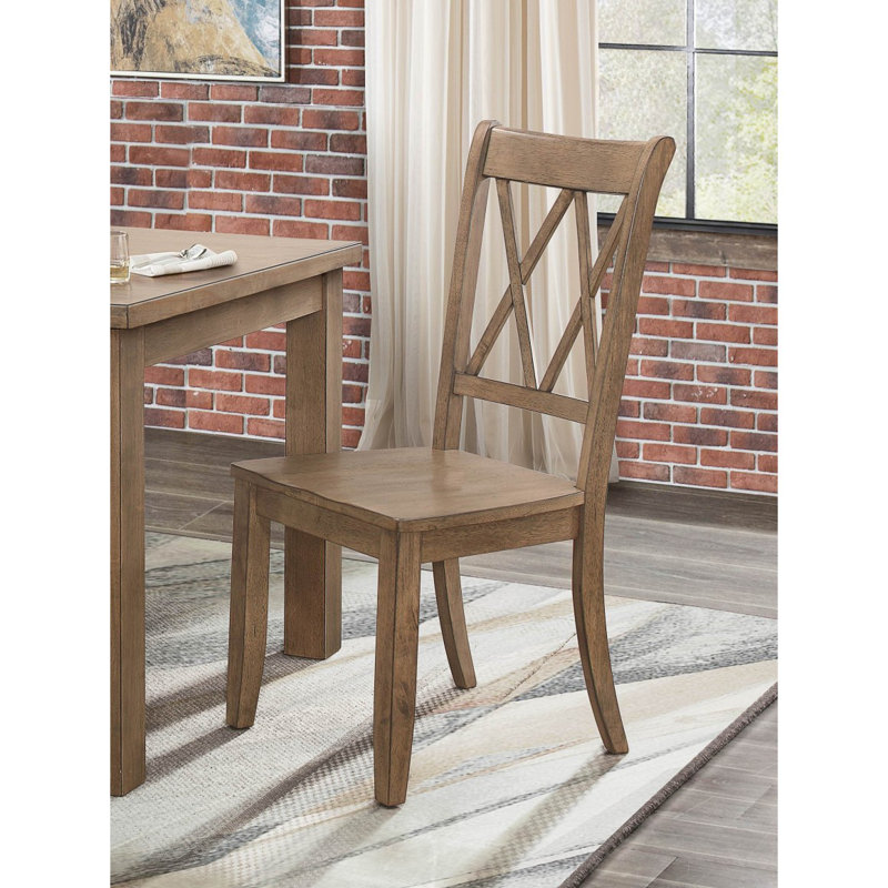 Ensemble de 2 chaises d'appoint Casual, Brun