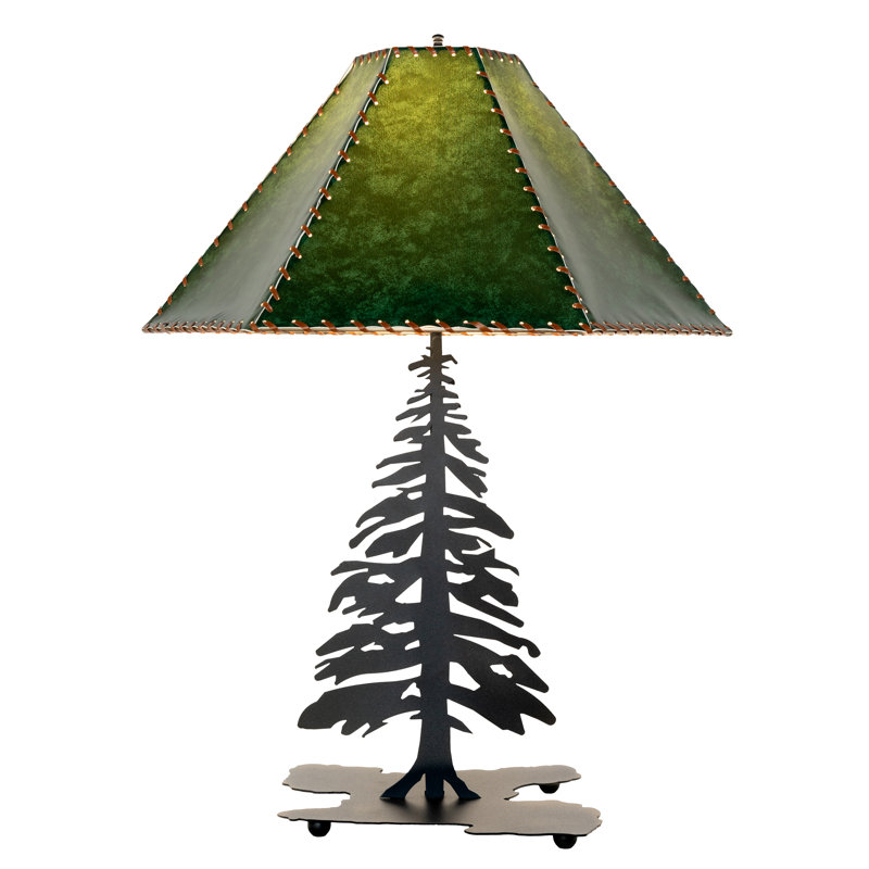 Rustic Lodge Table Lamp, Yes