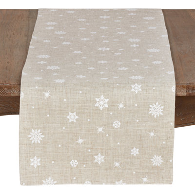 Bautista Snowflake Christmas Table Runner