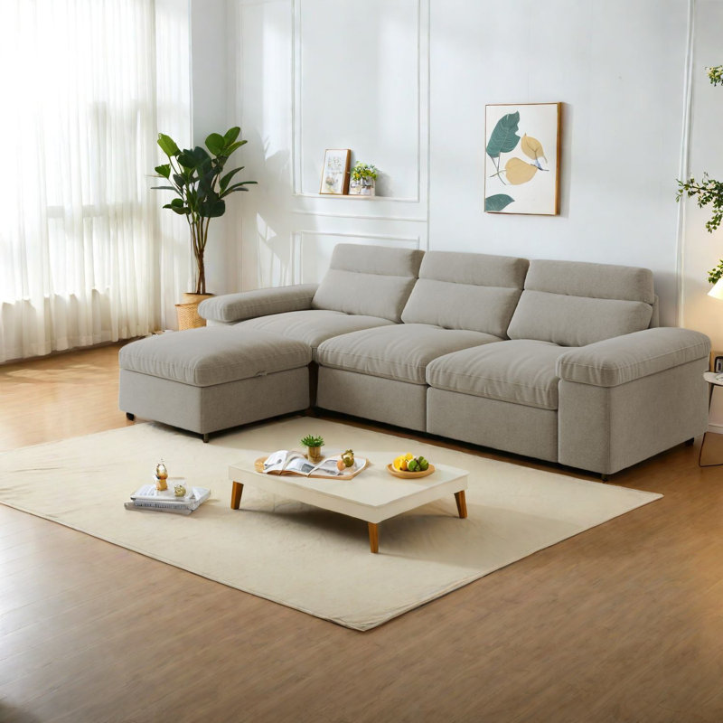 Adjustable Modular Sofas, Polyester Blend, Modern Design For Living And Bedroom