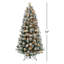 Sapin de Noël artificiel éclairé 6 pi